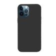 Vaku Soft Silicone & Microfiber Back Cover for Apple iPhone 12, 12 Pro (Supports Wireless Charging, Black)_3