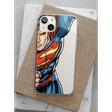 Macmerise Speed It Like Superman Silicone Back Cover for Apple iPhone 14 Plus (Supports Wireless Charging, Multi Color)_4