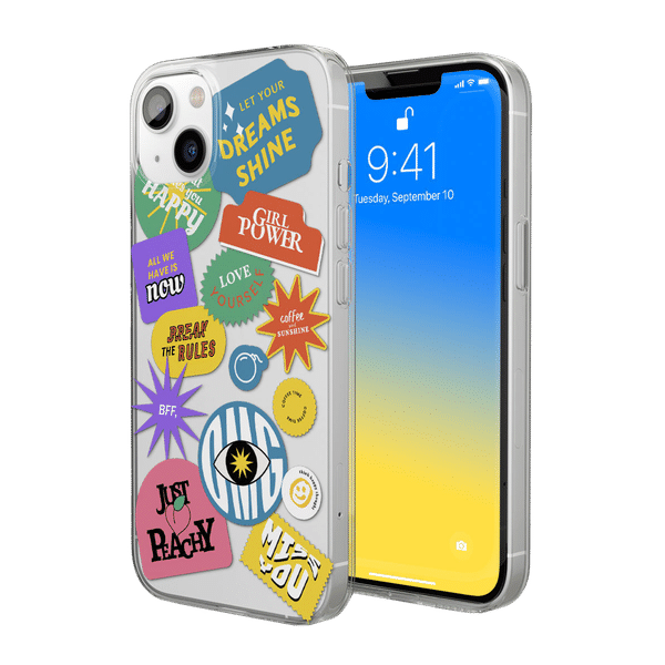 Macmerise SK Sassy Girl Silicone Back Cover for Apple iPhone 14 (Supports Wireless Charging, Multi Color)_1