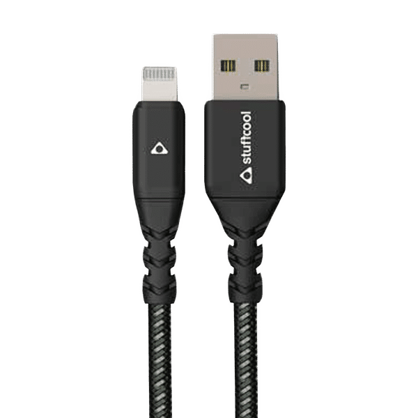 Stuffcool Vite Type A to Lightning 3.9 Feet (1.2M) Cable (MFI Certified, Black)_1