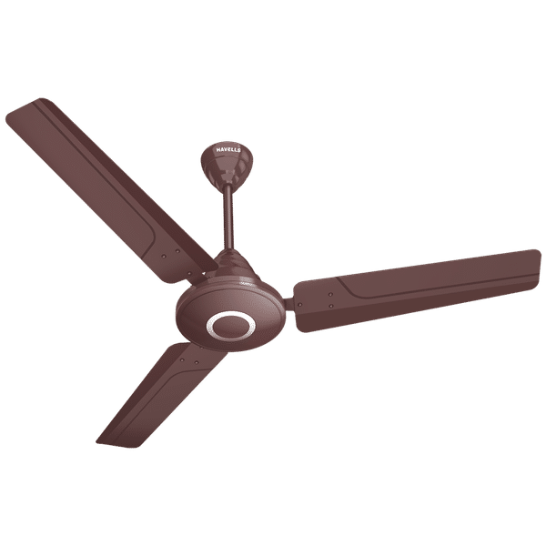 HAVELLS Efficiencia Neo 5 Star 1200mm 3 Blade BLDC Motor Ceiling Fan with Remote (High Speed, Brown)_1