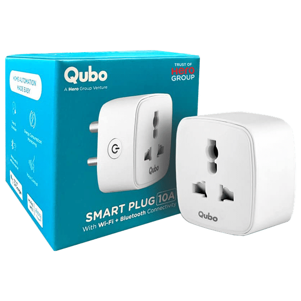 Qubo Smart Plug- 10 A Smart Plug (Alexa and Google Assistant Support, HSP02D1001, White)_1