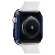 Spigen Thin Fit Polycarbonate Case for Apple Watch Series SE 2, SE, 6, 5 & 4 (44mm) (Razor-Thin Frame, Metallic Blue)_4