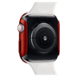 Spigen Thin Fit Polycarbonate Case for Apple Watch Series SE 2, SE, 6, 5 & 4 (44mm) (Razor-Thin Frame, Metallic Red)_4