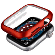 Spigen Thin Fit Polycarbonate Case for Apple Watch Series SE 2, SE, 6, 5 & 4 (44mm) (Razor-Thin Frame, Metallic Red)_1