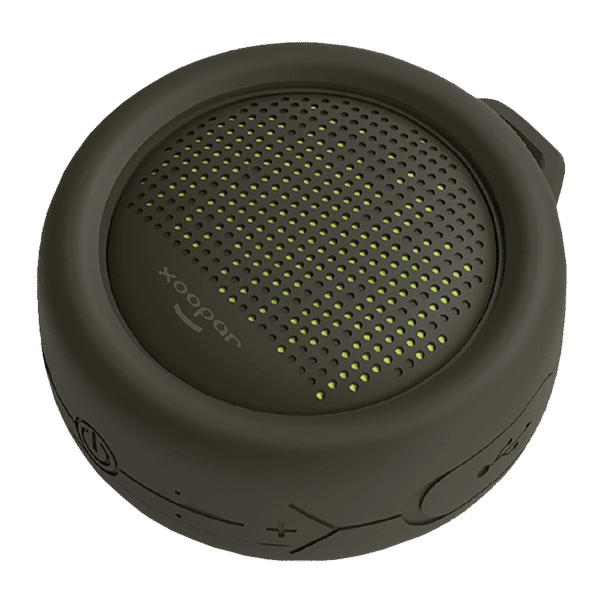 xoopar Splash Pop 5W Portable Bluetooth Speaker (IP65 Water Resistant, Deep Bass Sound, Mono Channel, Black)_1