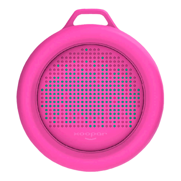 xoopar Splash Pop 5W Portable Bluetooth Speaker (IP65 Water Resistant, Powerful HD Sound, Mono Channel, Pink)_1