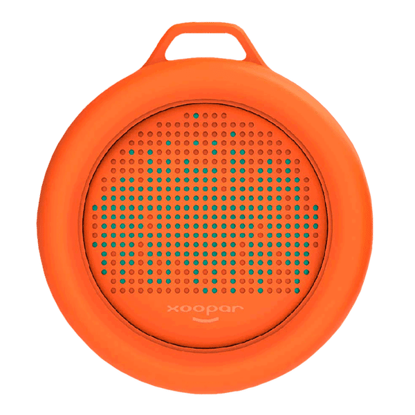 xoopar Splash Pop 5W Portable Bluetooth Speaker (IP65 Water Resistant, Powerful HD Sound, Mono Channel, Orange)_1