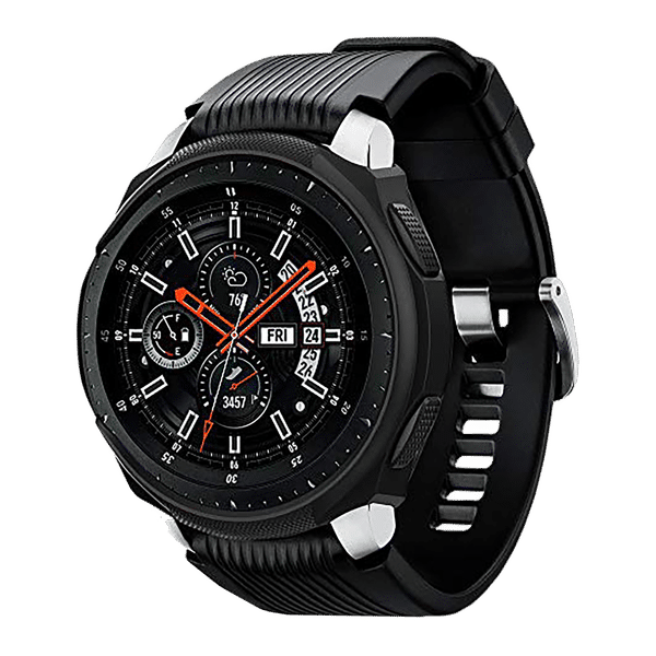 Spigen Liquid Air TPU Case for SAMSUNG Galaxy Watch (46mm) (Shock-Absorbent Layer, Black)_1