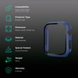 Gripp Defence Polycarbonate Bumper Case for Apple Watch Series 7, 6, 5, 4, 3, 2, 1 & SE (45mm) (Built-in Tempered Glass, Blue)_2