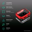 GRIPP Defence Polycarbonate Bumper Case for Apple Watch Series 7, 6, 5, 4, 3, 2, 1 & SE (45mm) (Built-in Tempered Glass, Red)_2