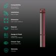 Noise Classic Woven Nylon Strap for Noise ColorFit & NoiseFit (22mm) (Durability & Comfort, Light Berry)_2
