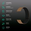 Gripp Reverser Silicone & Nylon Magnetic Strap for Apple Watch Series 3, 4, 5, 6 & 7 (40mm, 41mm) (Perfect Fit, Camel Black)_2