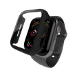 Hyphen DEFENDR TPU Bumper Case for Apple Watch Series SE, 4, 5 & 6 (44mm) (Touch Sensitive Tempered Glass, Black)_1