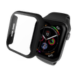 Hyphen DEFENDR TPU Bumper Case for Apple Watch Series SE, 4, 5 & 6 (44mm) (Touch Sensitive Tempered Glass, Black)_4