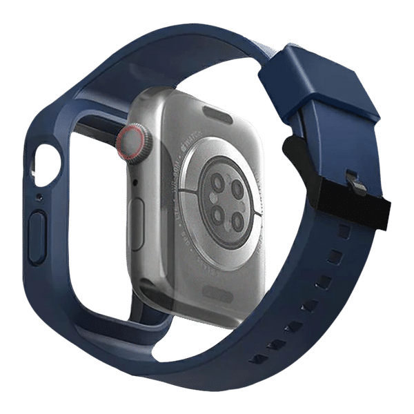Gripp Helio Silicone Strap for Apple Watch Series 8, 7, 6, 5, 4, 3, 2, 1 & SE (44mm / 45mm) (Ventilation Holes Design, Blue)_1