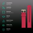Noise Premium Silicone Strap for Noise ColorFit & NoiseFit (22mm) (Sweat Resistant, Red)_2