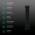 Noise Uni Weave Woven Nylon Strap for Noise ColorFit & NoiseFit (22mm, XS) (Water & Sweat Resistance, Pitch Black)_2