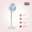 POLAR Annexer 40cm Sweep 3 Blade Pedestal Fan (Auto-thermal Overload Protection, ANNEXERRNSBL, White and Blue)_2