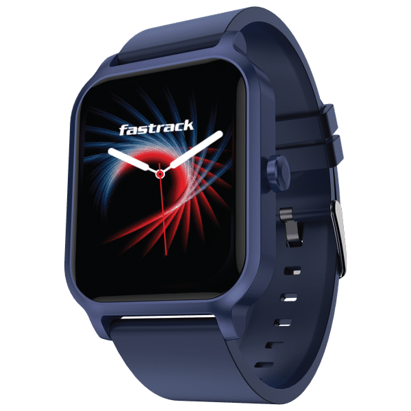 Fastrack Reflex Charge Smartwatch with Bluetooth Calling (46.48mm UltraVU Display, IP68 Water Resistant, Blue Strap)_1