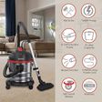 AGARO Ace 1600W Wet & Dry Vacuum Cleaner with Blower Function (2-in-1, Black)_3
