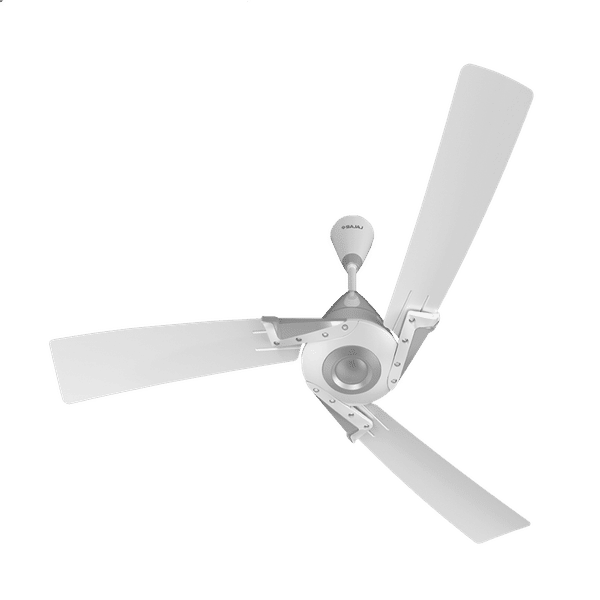 BAJAJ Euro Prime EE 120cm Sweep 3 Blade Ceiling Fan (320 RPM, 251701EE, White and Silver)_1