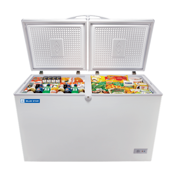Blue Star 335 Litres Double Door Chest Freezer (Direct Cooling Technology, CHFK350DGS, White)_1