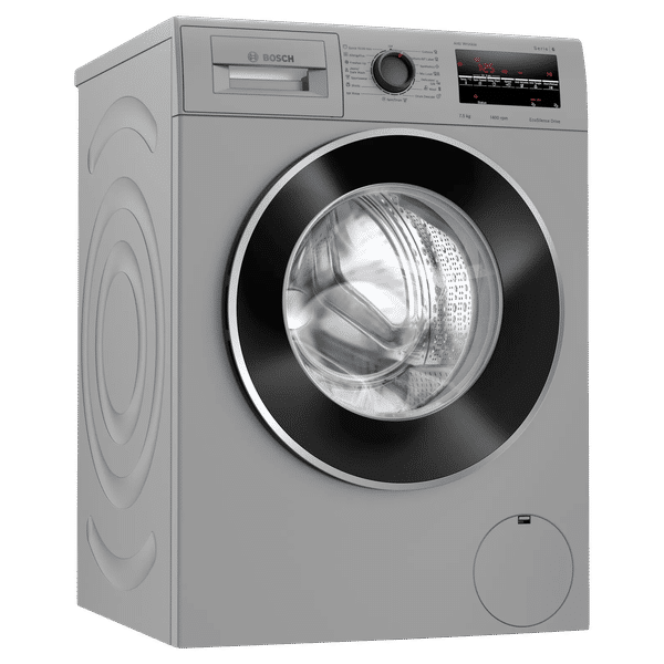 BOSCH 7.5 kg 5 Star Fully Automatic Front Load Washing Machine (Series 6, WAJ2846DIN, Anti Wrinkle Function, Silver)_1
