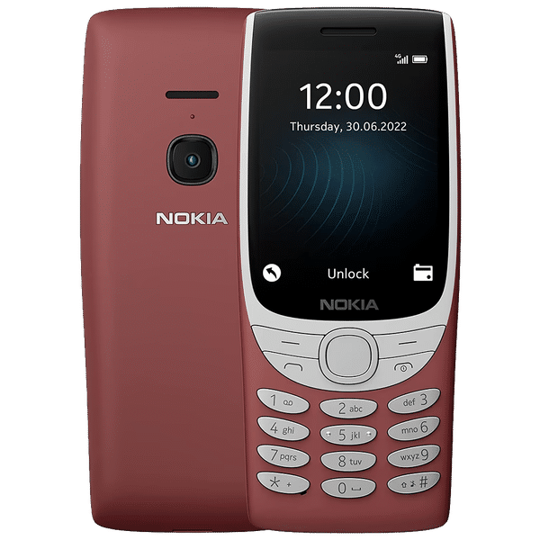 NOKIA 8210 4G (128MB, Dual SIM, Rear Camera, Red)_1