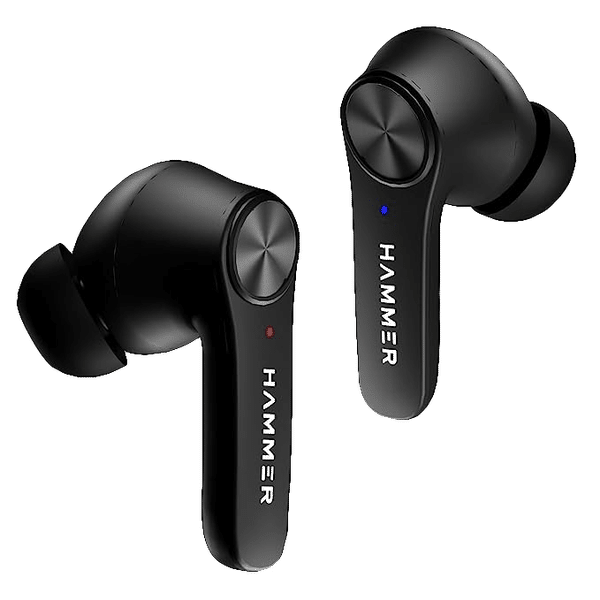 HAMMER Airflow 2.0 TWS Earbuds with Passive Noise Cancellation (IPX4 Water Resistant, 12 Hours Playtime, Midnight Black)_1