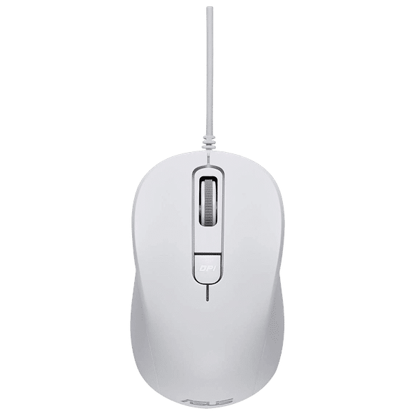 ASUS MU101C Blue Ray Wired Mouse with Silent Click (3200 dpi Adjustable, White)_1