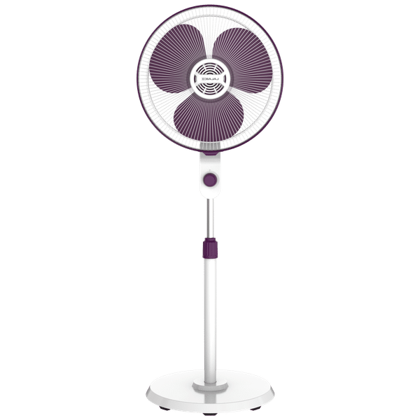 BAJAJ Veloce 40cm Sweep 3 Blade Pedestal Fan (With Copper Motor, 251344, White and Purple)_1