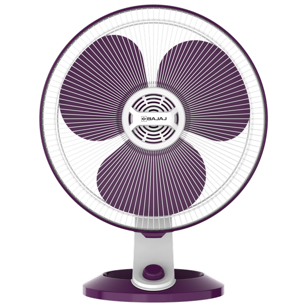 BAJAJ Veloce 40cm Sweep 3 Blade Table Fan (With Copper Motor, 251346, White and Purple)_1