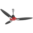 USHA Bloom Daffodil 125cm 3 Blade Ceiling Fan (With Copper Motor, 11105BL63WEM, Red and Black)_2