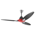 USHA Bloom Daffodil 125cm 3 Blade Ceiling Fan (With Copper Motor, 11105BL63WEM, Red and Black)_3
