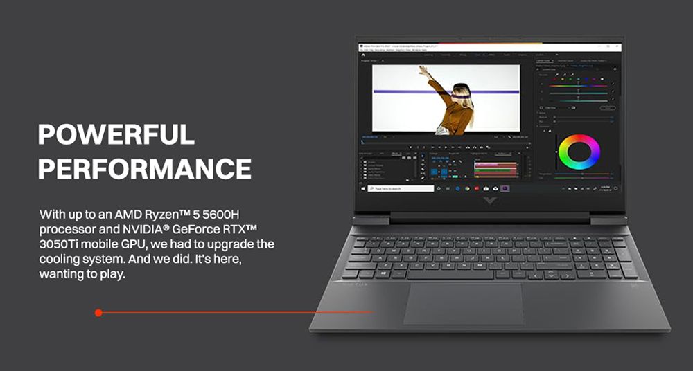 Buy HP Victus 16-e0352AX AMD Ryzen 5 5600H Gaming Laptop (8GB, 512GB SSD,  Windows 11 Home, 4GB Graphics, 16.1 inch 144 Hz Full HD IPS Display, NVIDIA  GeForce GTX 1650, MS Office