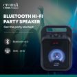 Croma 20W Bluetooth Party Speaker with Mic (Up to 6 Hours Playback Time, Black)_2