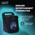 Croma 20W Bluetooth Party Speaker with Mic (Up to 6 Hours Playback Time, Black)_3