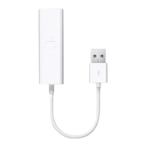 Apple USB 2.0 Type A to LAN Port USB Adapter (Supports 100 Mbps Speed, White)_1