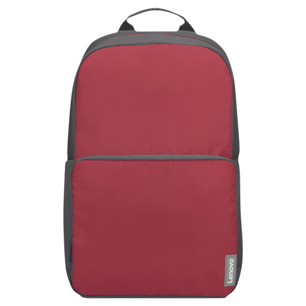 Lenovo Executive Polyester Laptop Backpack for 15.6 Inch Laptop (4 L, Water Resistant, Red/Grey)_1