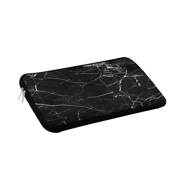 macmerise Marble Neoprene Laptop Sleeve for 15 Inch Laptop (Water Resistant, Noir Belge)_1