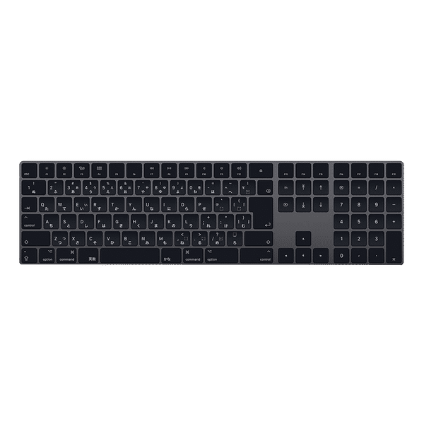 Apple Magic Rechargeable Bluetooth Wireless Keyboard with Number Pad (Unique Scissor Mechanism, Space Grey)_1