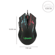 Lenovo Legion M200 Wired Optical Gaming Mouse (2400 DPI (Adjustable), Ambidextrous Design, Black)_3