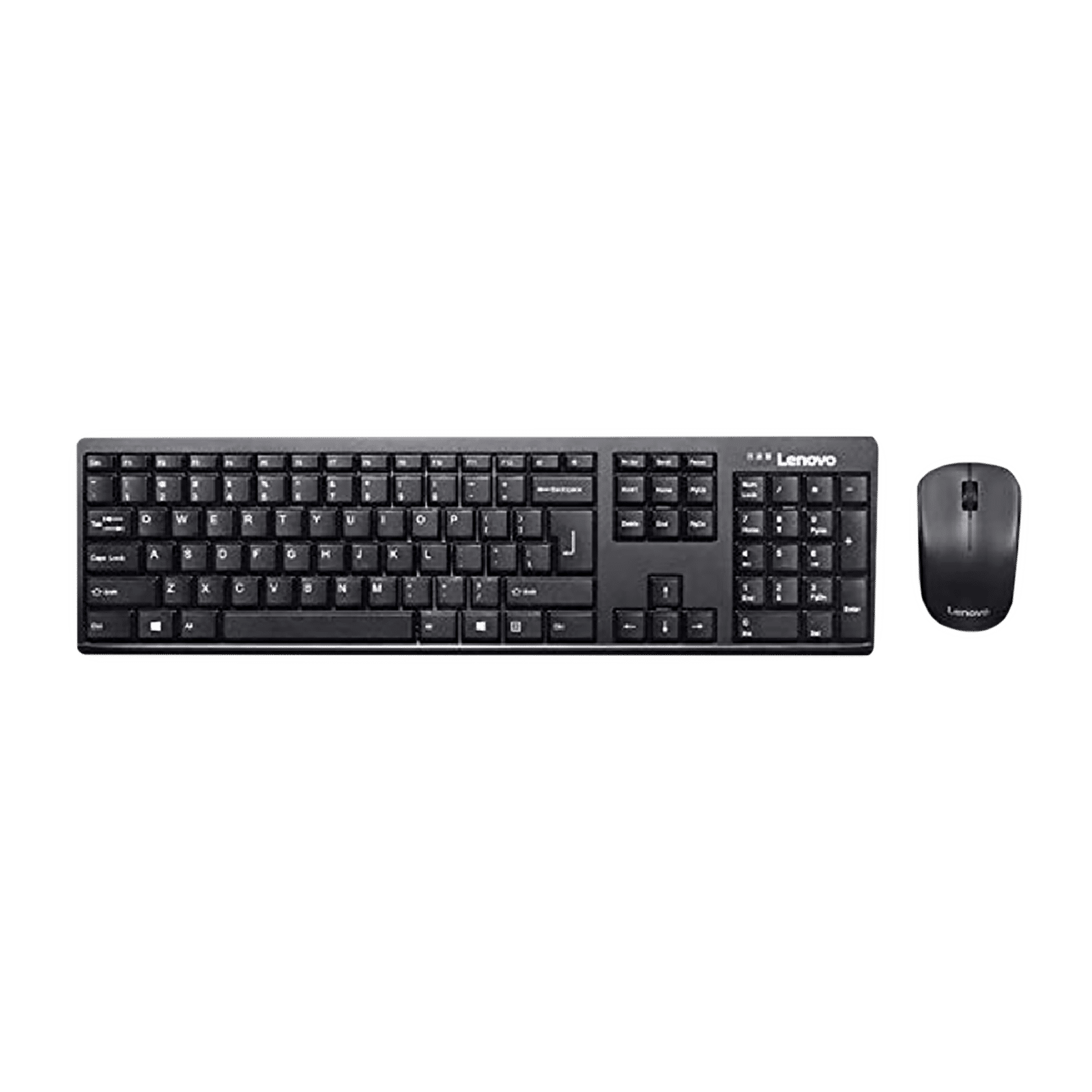 Buy Lenovo 100 Wireless Keyboard & Mouse Combo (106 Keys, 1000 DPI, Spill  Resistant, Black) Online Croma