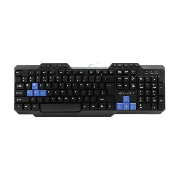 AMKETTE Xcite Neo Wired Keyboard with Backlit Keys (Spill Resistant, Black)_1