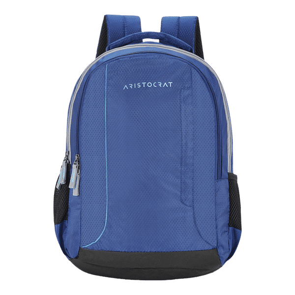 ARISTOCRAT AMP Polyester Laptop Backpack for 17 Inch Laptop (26 L, Foam Padded Grab Handle, Blue)_1