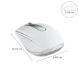 logitech MX Anywhere 3 Rechargeable Wireless Laser Performance Mouse (4000 DPI Adjustable, Multi Device Connectivity, Pale Gray)_3