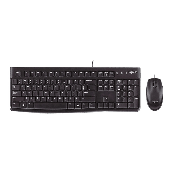logitech MK120 Wired Keyboard & Mouse Combo (1000 DPI, Spill Resistant, Black)_1