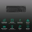 logitech K120 Wired Keyboard with Number Pad (Spill Resistant, Black)_2