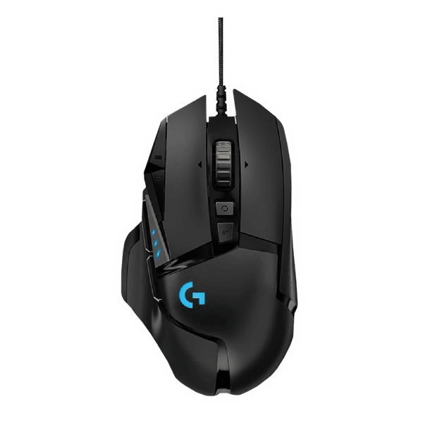 logitech G502 Hero Wired Optical Gaming Mouse (25600 DPI Adjustable, Lightsync RGB, Black)_1